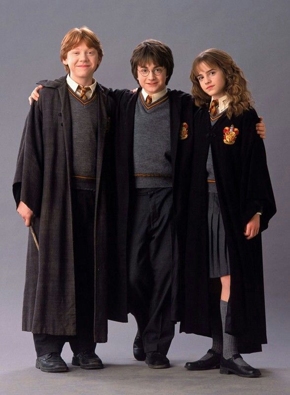Harry Potter, Ron Weasley, and Hermione Granger
