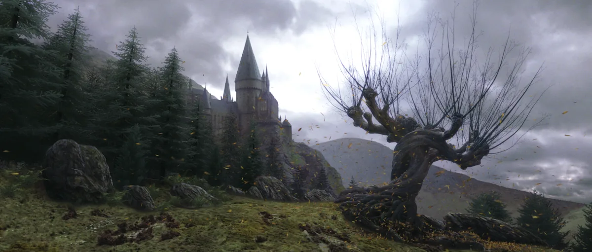 The Whomping Willow at Hogwarts